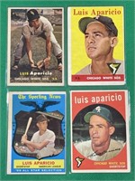 Lot Luis  Aparicio 1950s Topps  baseball cards