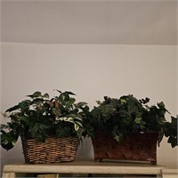 Small Silk House Plants In Planters