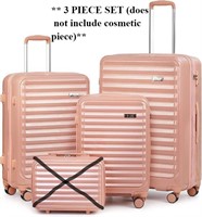Coolife Luggage Suitcase 3 Piece Set