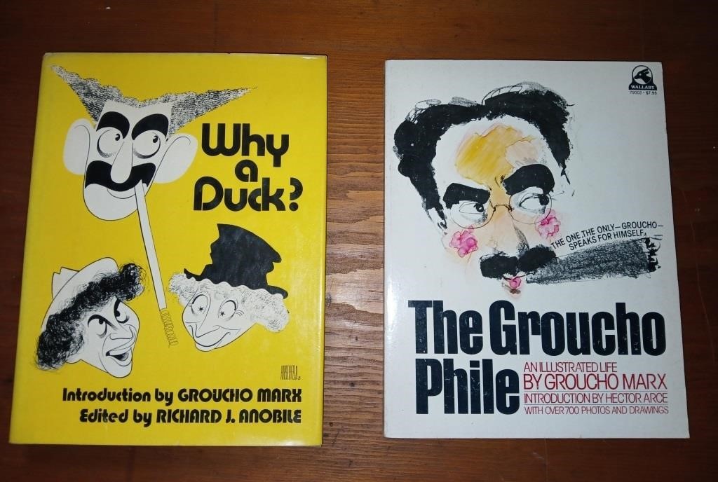 Two Large Groucho Marx Books - Why A Duck