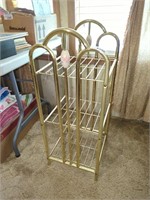 Vintage Metal 3 tiered shelf / rack with