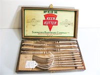 Keen Kutter knife and fork set, original box