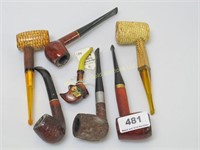 Lot: 7 assorted pipes