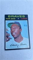 1970 Topps Hank Aaron Outfield Braves Auto #400