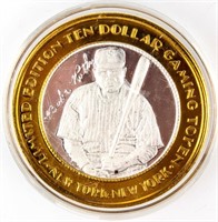 Coin Babe Ruth Gaming Token $10 New York NY