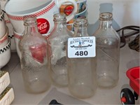 Vintage Glass Coke bottles