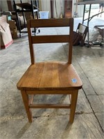 Vintage Oak Child's School Chair