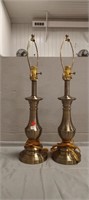 2 Table Lamps  26" Tall, Not Tested.