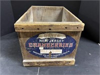 Advertisement Crate: New Jersey Cranberries