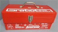 Gratiot Auto Supply Toolbox. Vintage.