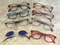 8 PAIRS OF READING GLASSES