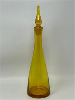 1960s Blenko Glass Genie Bottle Decanter