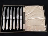 Mother of Pearl Fruit Knife Set w/ Original Case