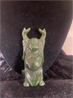 Vintage Carved Nephrite Jade Buddha Statue