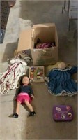 American girl doll, vintage blocks