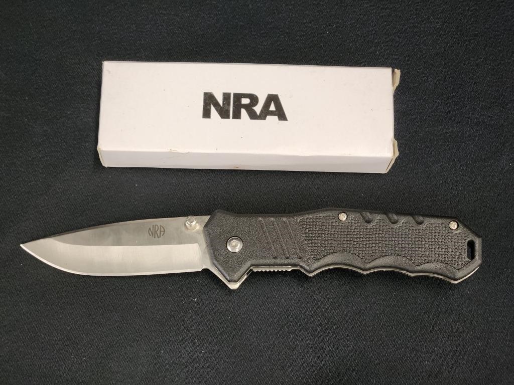 NRA LOCK BLADE KNIFE W/ CLIP