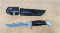 Vintage Buck 119 Knife & Holder