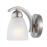 Allen + Roth Paces 4.7-in 1-light Brushed Nickel