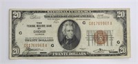 $20 NATIONAL CURRENCY FEDERAL RESERVE NOTE