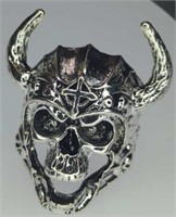 Demon skeleton ring size 13