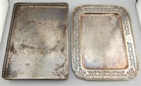 2 Hotel Muehlebach Silver Trays.