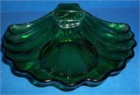 green glass dish