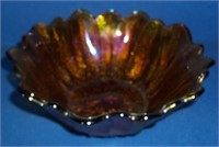 carnival glass dish