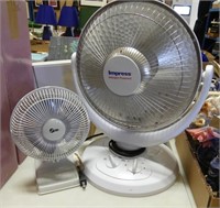 HALOGEN POWERED HEATER AND 6" FAN