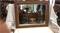 Antique oak framed mirror 24 x 30