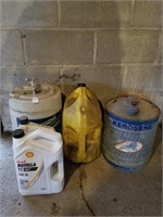 Lot of Shell Rotell Oil, Kerosene Fuel Cans