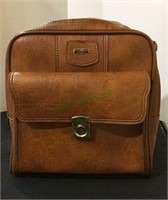 Airway travel bag, light brown leather design