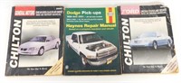 3 Vintage Car Manuals