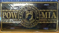 POW MIA license tag USA made