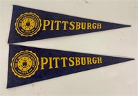 Vintage 1950’s Univ. Pittsburgh Felt Pennants