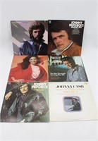 (6) Country Music LP Vinyl Record Albums