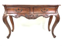 Hekman Queen Anne Console Table w Paw Feet