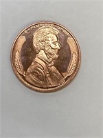 Lincoln Cent 1 oz. copper round