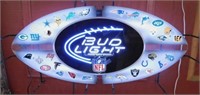 Large Bud Light and NFL Neon Sign.