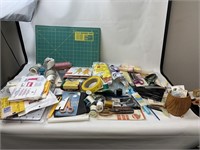 Sewing Items In Tote With Lid