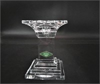 Shannon Lead Crystal Deco Style Candle Holder 5.25