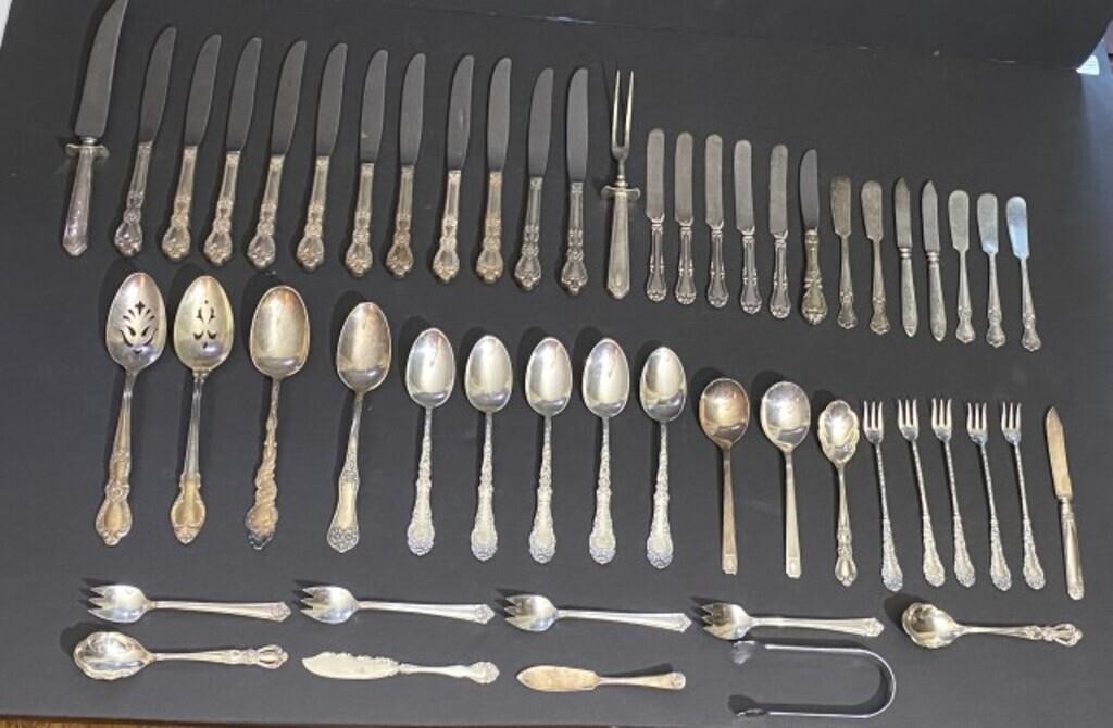 Assorted Antique Silver Plate Flatware