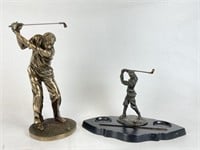 Golf Figurine & Ball Display