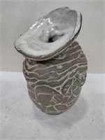 Handmade pottery vase  7 in