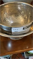 1 Lot - 2 Small Strainers/1 with Leaf Pattern and