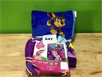 My Little Pony and Paw Patrol Throw Blankets