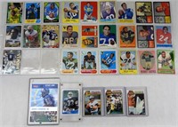 (30) VINTAGE FOOTBALL CARDS - MOSTLY 60s