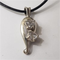 $100 Silver CZ Pendant