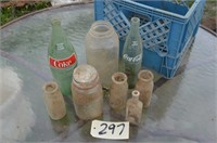 Assorted Milk & Soda Bottles