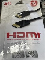 GE HDMI MULTIMEDIA INTERFACE CABLE 2PK