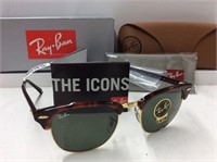 Ray Ban Sunglasses, Club Maste With Case And Cloth